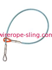 5K de Slingernauwsluitende halsketting van de draadkabel Met een laag bedekte de Draadkabel van 6 Voet pvc met Vingerhoedjeogen