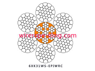 Samengeperste Staalkabel 6 X K31WS - EPIWRC Beschermde Kern met de Plastic Kern van het Injectiestaal