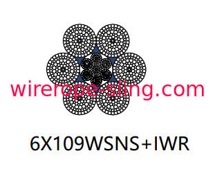 Ratory Drilling Rig staaldraadkabel, 6 X 109 WSA rotatie bestendig touw
