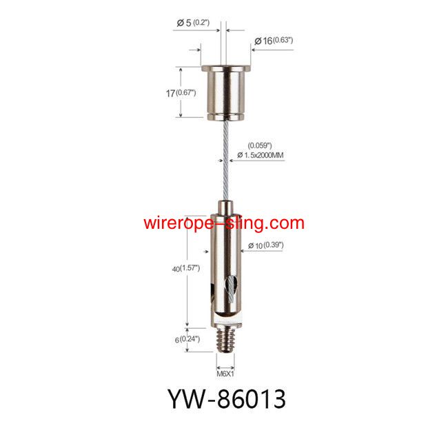 Kabel ophanging systeem Light Suspension Kit met M10 Thread YW86012