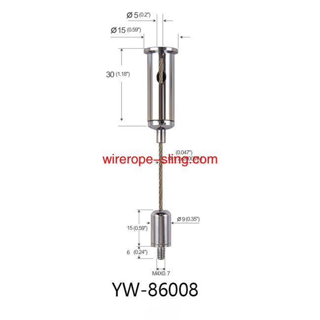 Lichthardware Linear Light wire suspension kit Adjustable YW8605