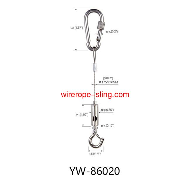Brass Steel Three Holes Suspensed Cable Lighting System With A Hook Gripper YW86019