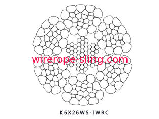 Swagedstaalkabel Lineaire Contactverwerking van K6 X van 26WS IWRC voor Controleverrichting